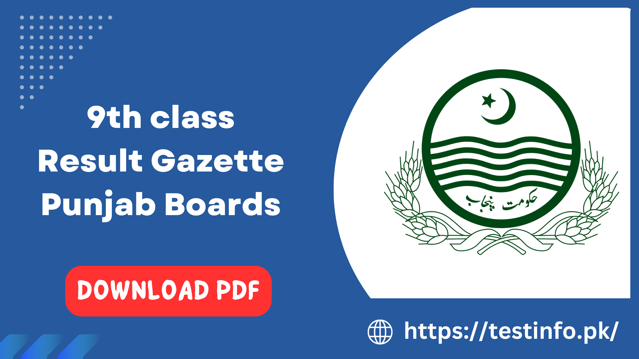 9th class Result Gazette Punjab Boards