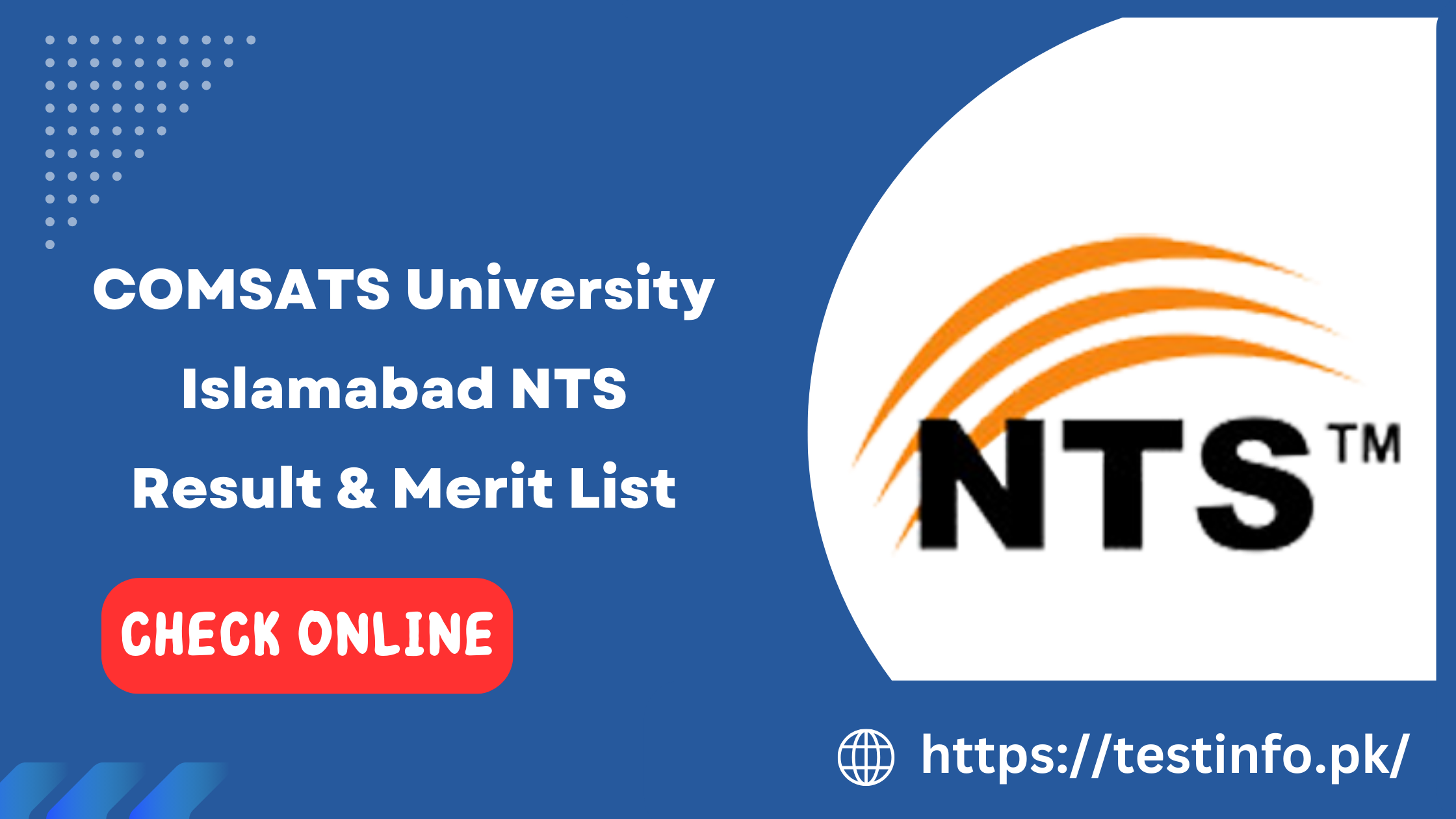 COMSATS University Islamabad NTS Result