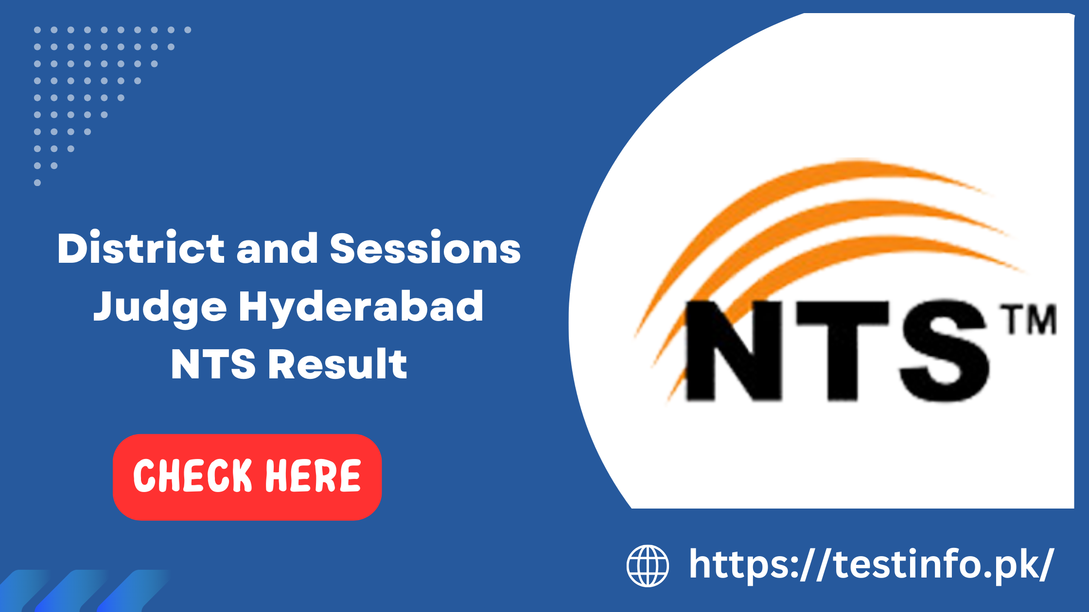 District and Sessions Judge Hyderabad NTS Result