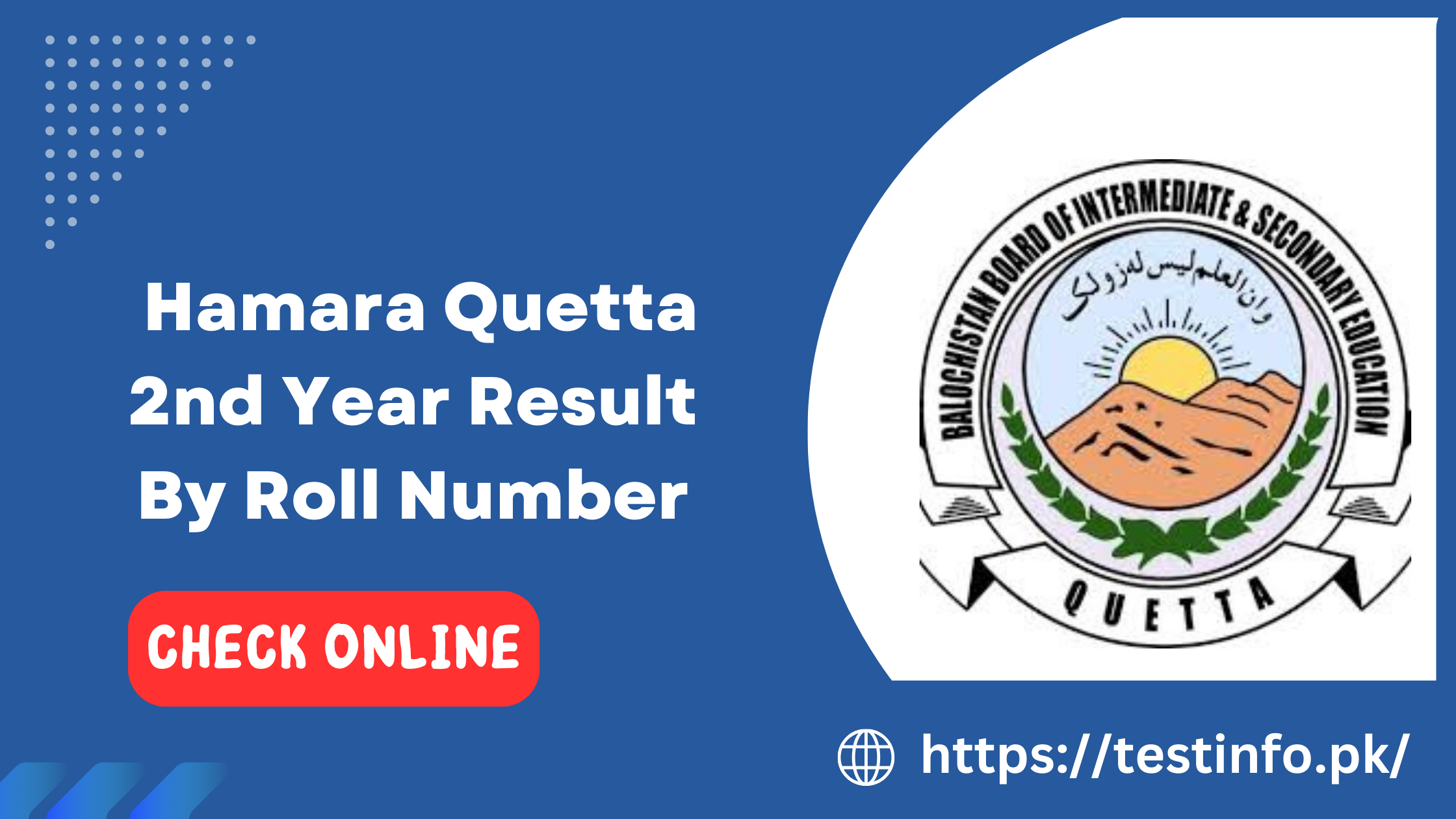 Hamara Quetta 2nd Year Result by Roll Number