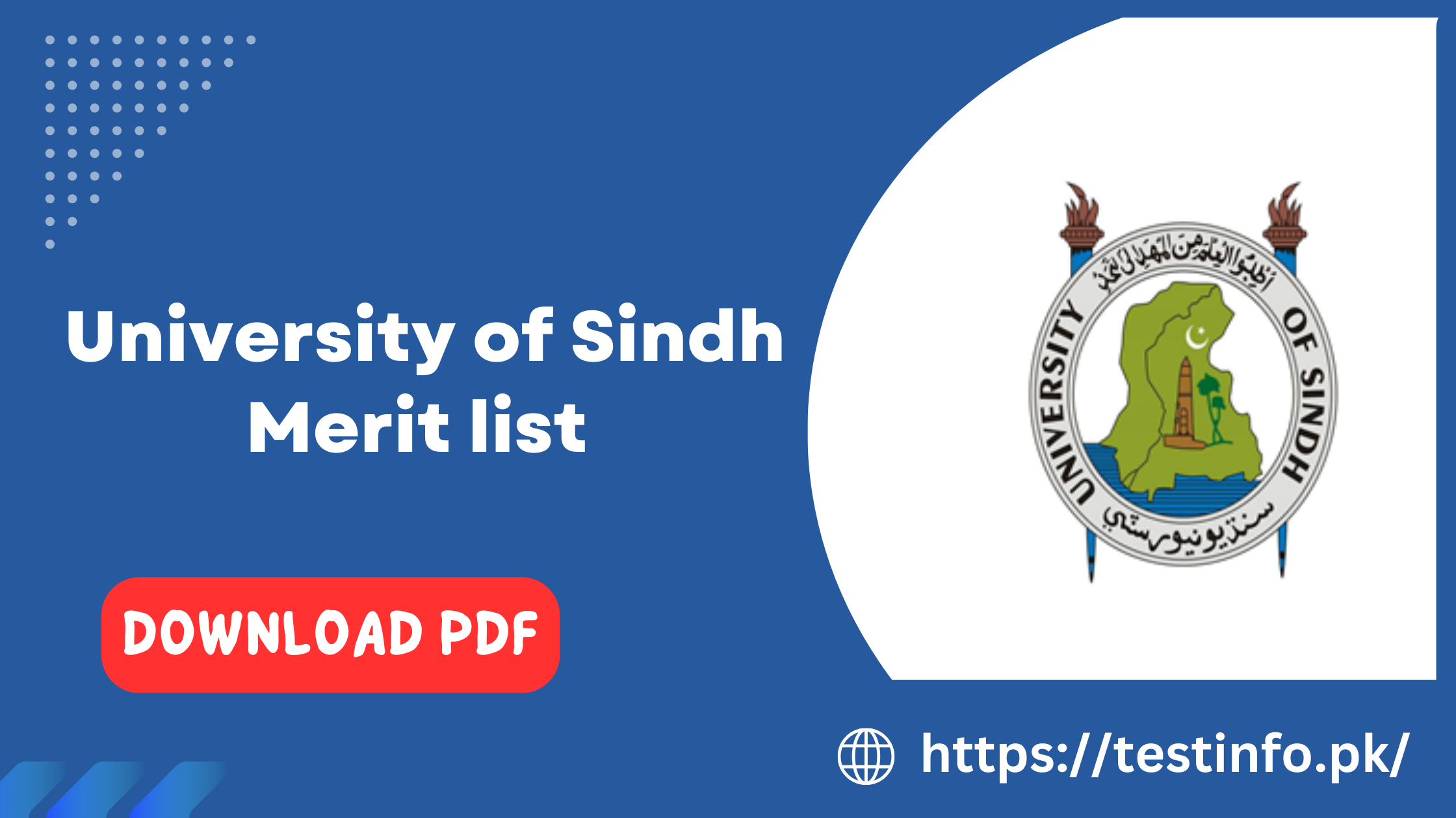 University of Sindh Merit list Download PDF