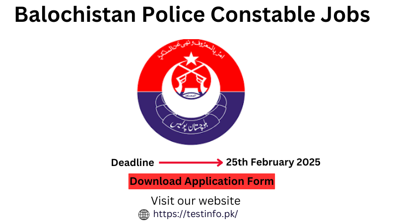 Balochistan Police Jobs 2025