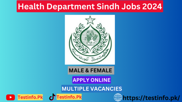 Health Department Sindh Jobs 2024 Online Apply Last Date