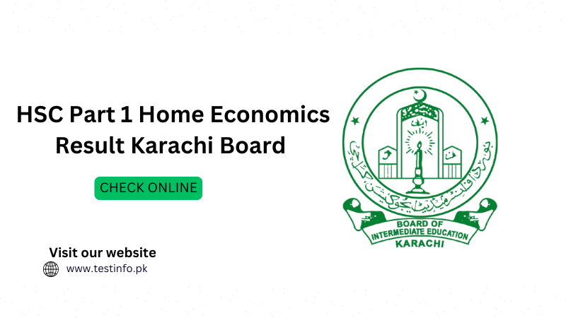 HSC Part 1 Home Economics Result 2024 Karachi Board