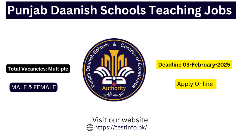 Punjab Daanish Schools Jobs 2025