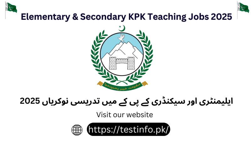 Elementary & Secondary KPK Teaching Jobs 2025