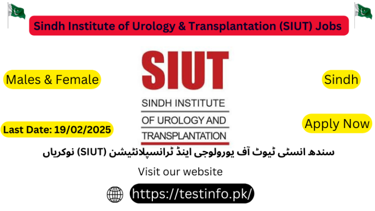 Sindh Institute of Urology & Transplantation (SIUT) Jobs