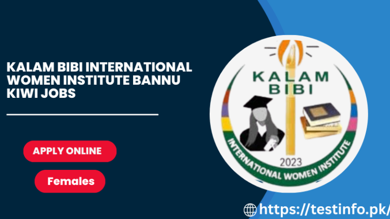Kalam Bibi International Women Institute Bannu KIWI Jobs 2025