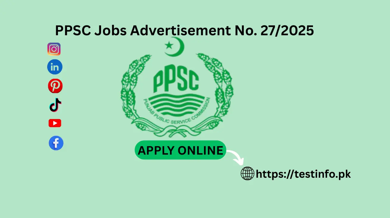 PPSC Jobs Advertisement No 27/2025