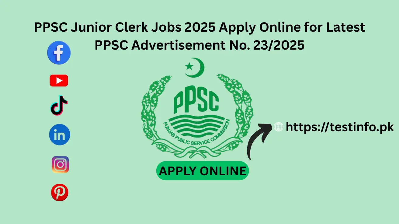 PPSC Junior Clerk Jobs 2025