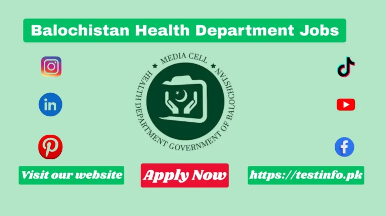 Balochistan Health Department Jobs 2025