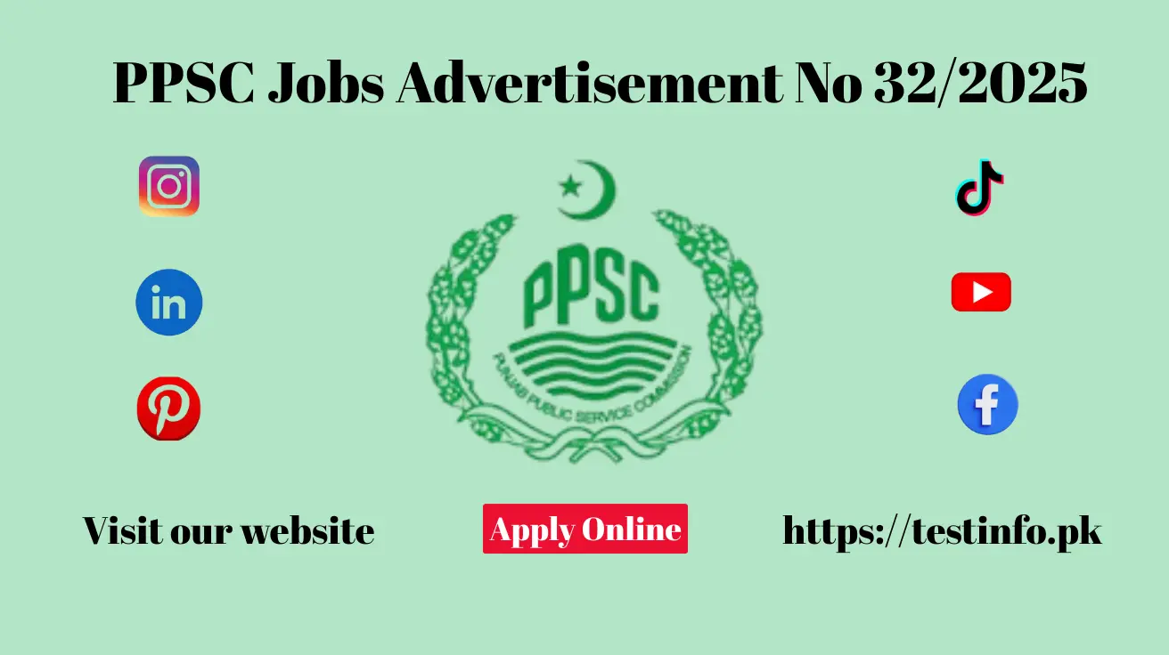 PPSC Jobs Advertisement No 32/2025